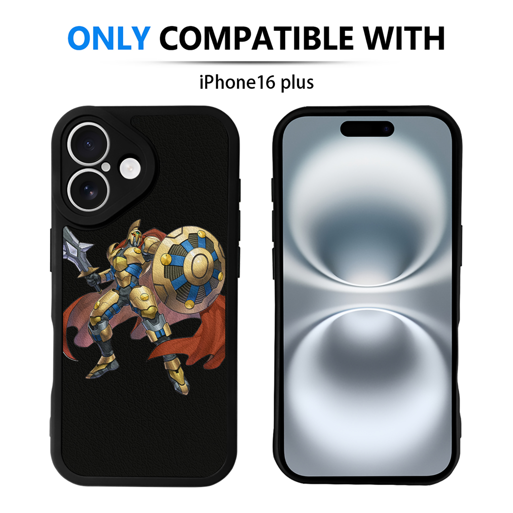 （画像用） 遊☆戯☆王 Yu-Gi-Oh! 【iPhone 16シリーズ対応】シリコンスマホケース（レザー調） 材質：シリコン